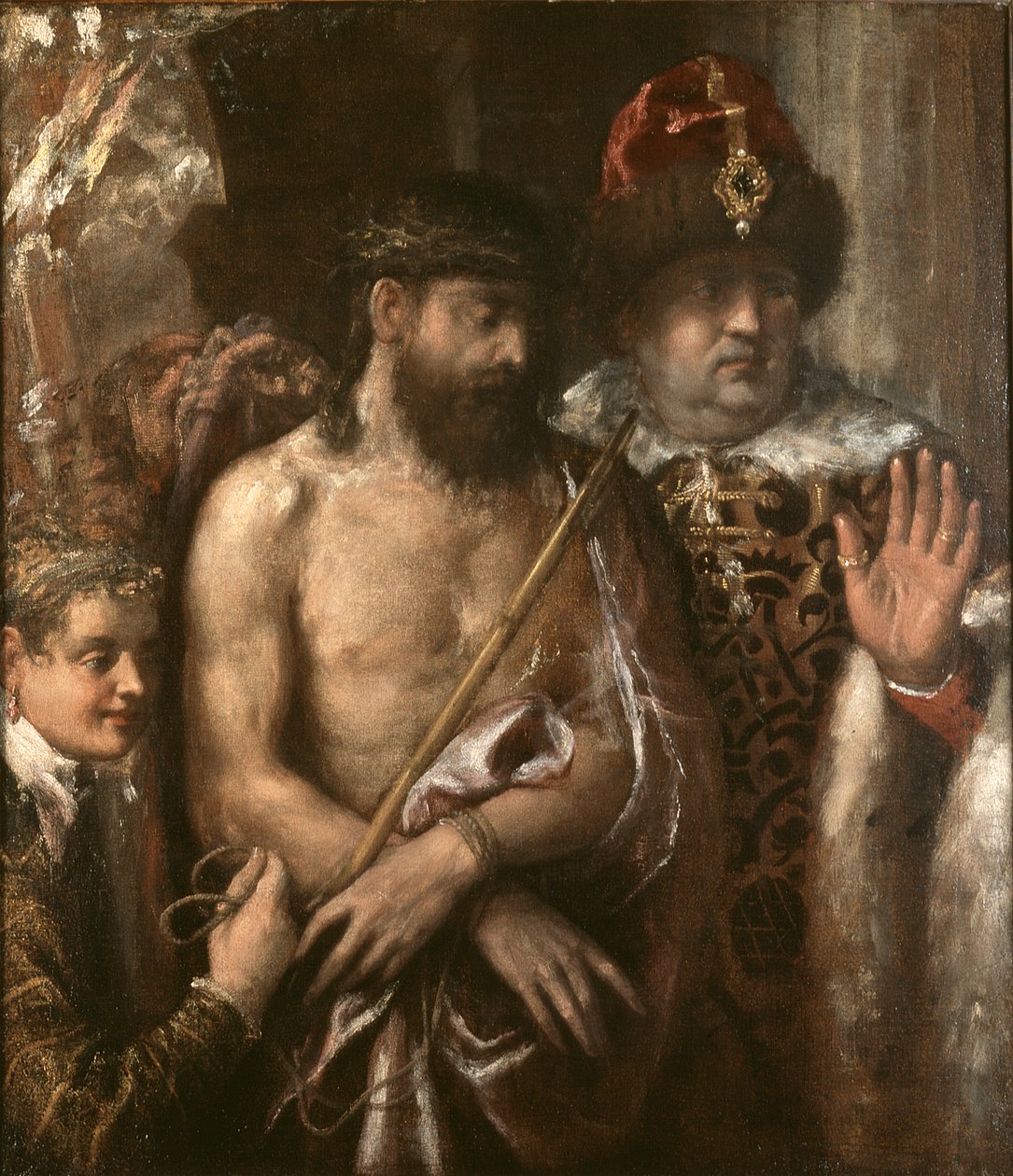 Cristo mostrado al pueblo (Ecce Homo) de Titian (Tiziano Vecellio)