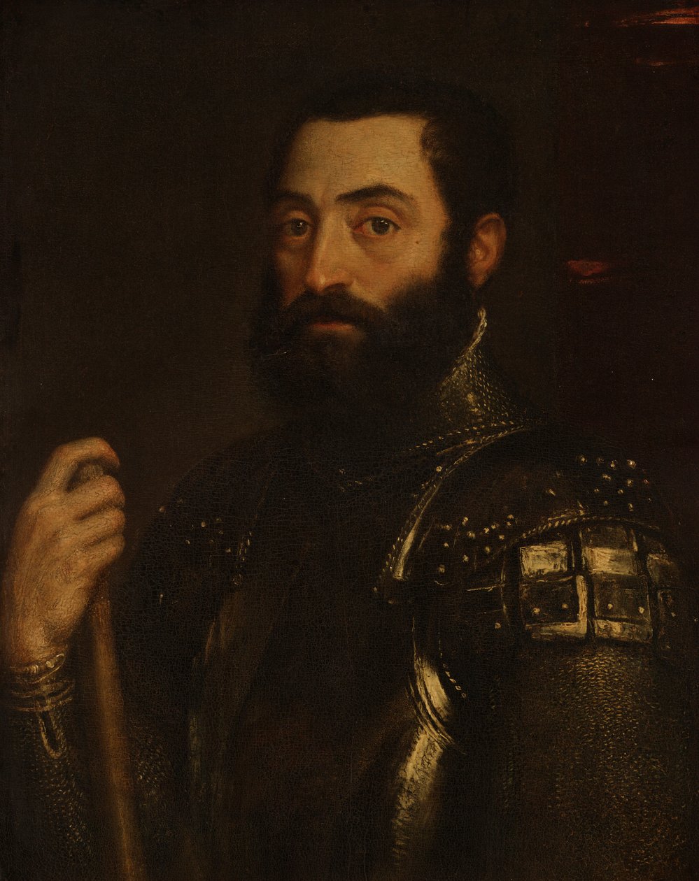 Retrato de Guidobaldo II della Rovere, duque de Urbino de Titian (Tiziano Vecellio)