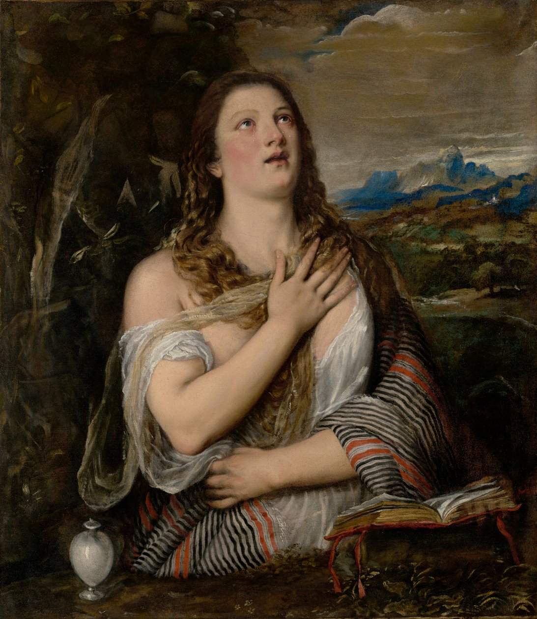La Magdalena penitente de Titian (Tiziano Vecellio)