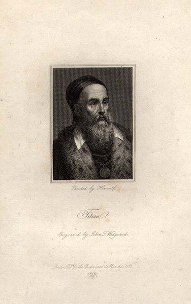Retrato de Tiziano, grabado por John T. Wedgwood de Titian (c.1488 1576) (after)