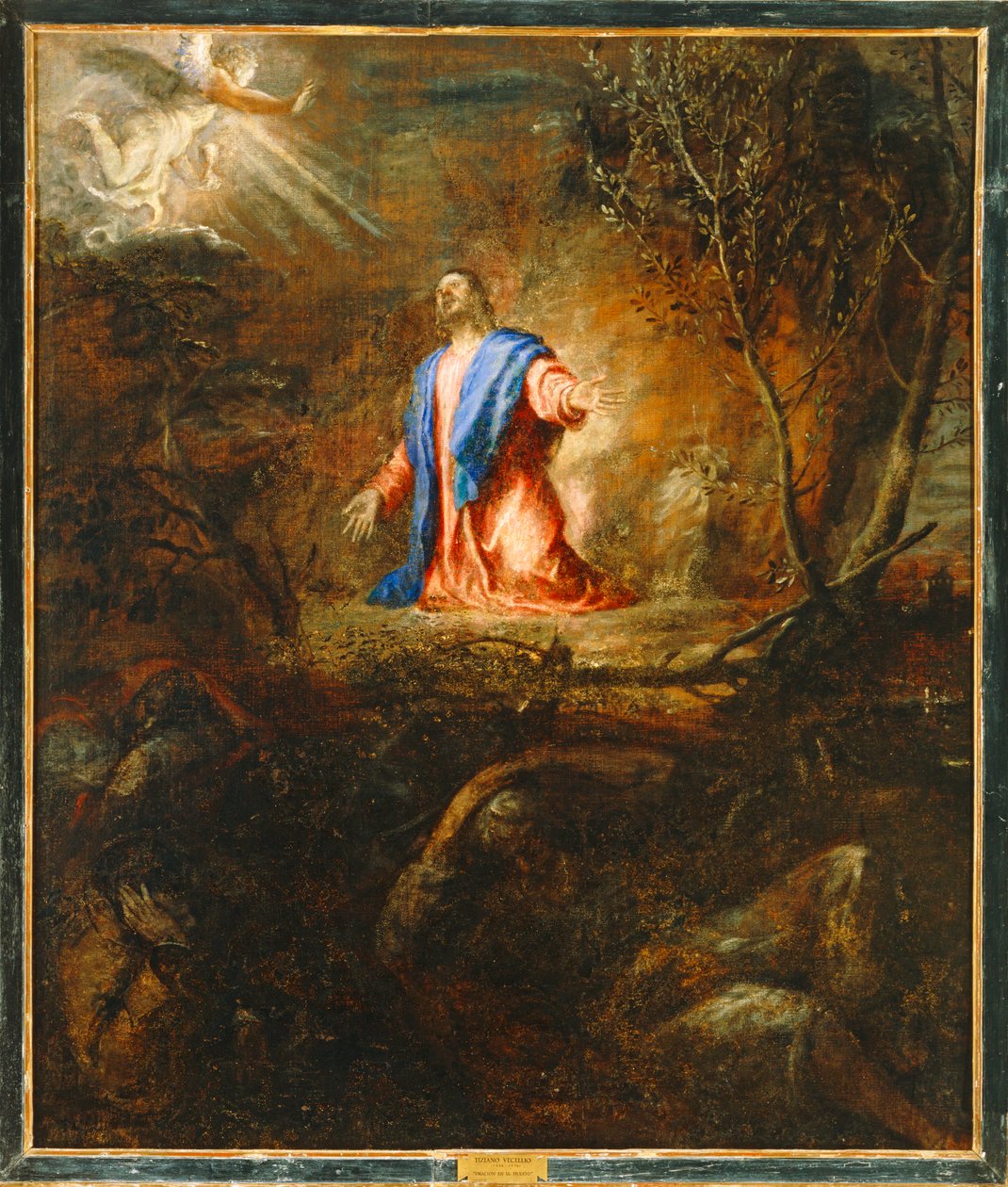 Cristo orando en el huerto de los olivos. 10014718 ... de Titian (c.1488 1576)