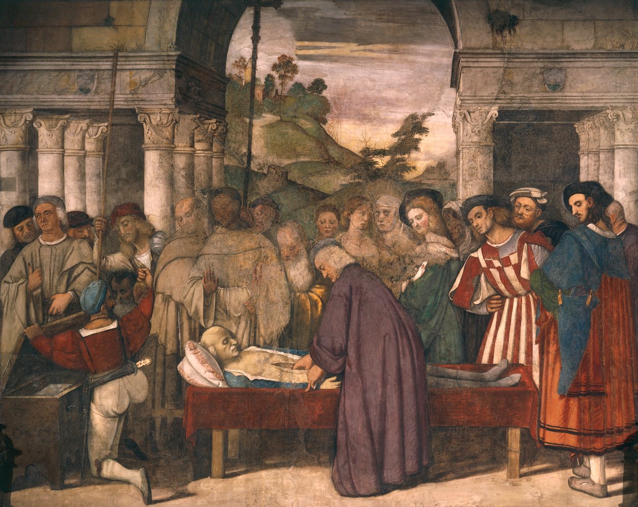 Milagro del corazón del avaro (detalle) de Titian (c.1488 1576)