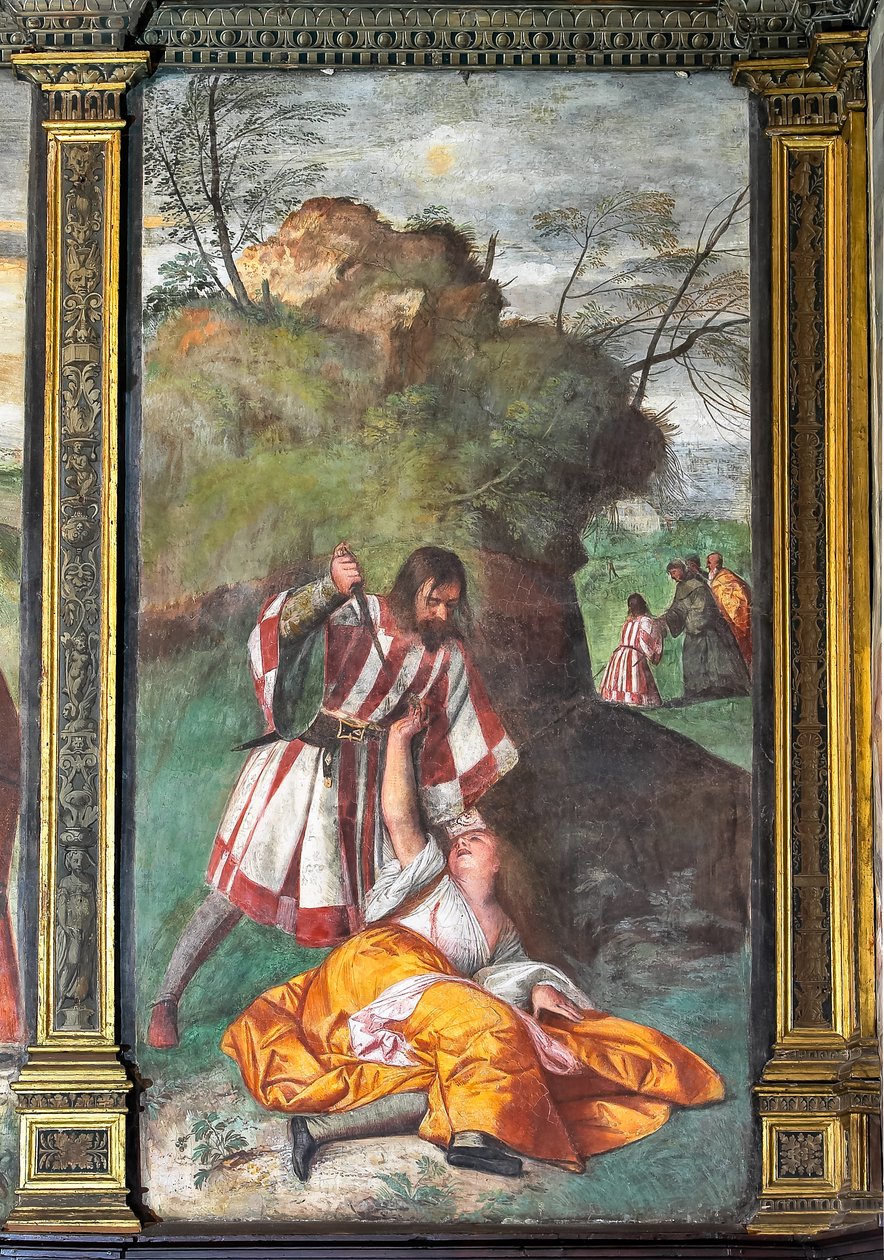 El milagro del marido celoso de Titian (c.1488 1576)