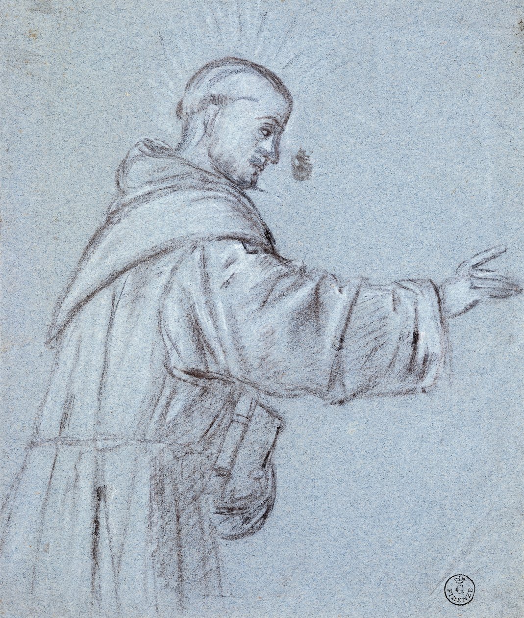 Monje por Tiziano de Titian (c.1488 1576)