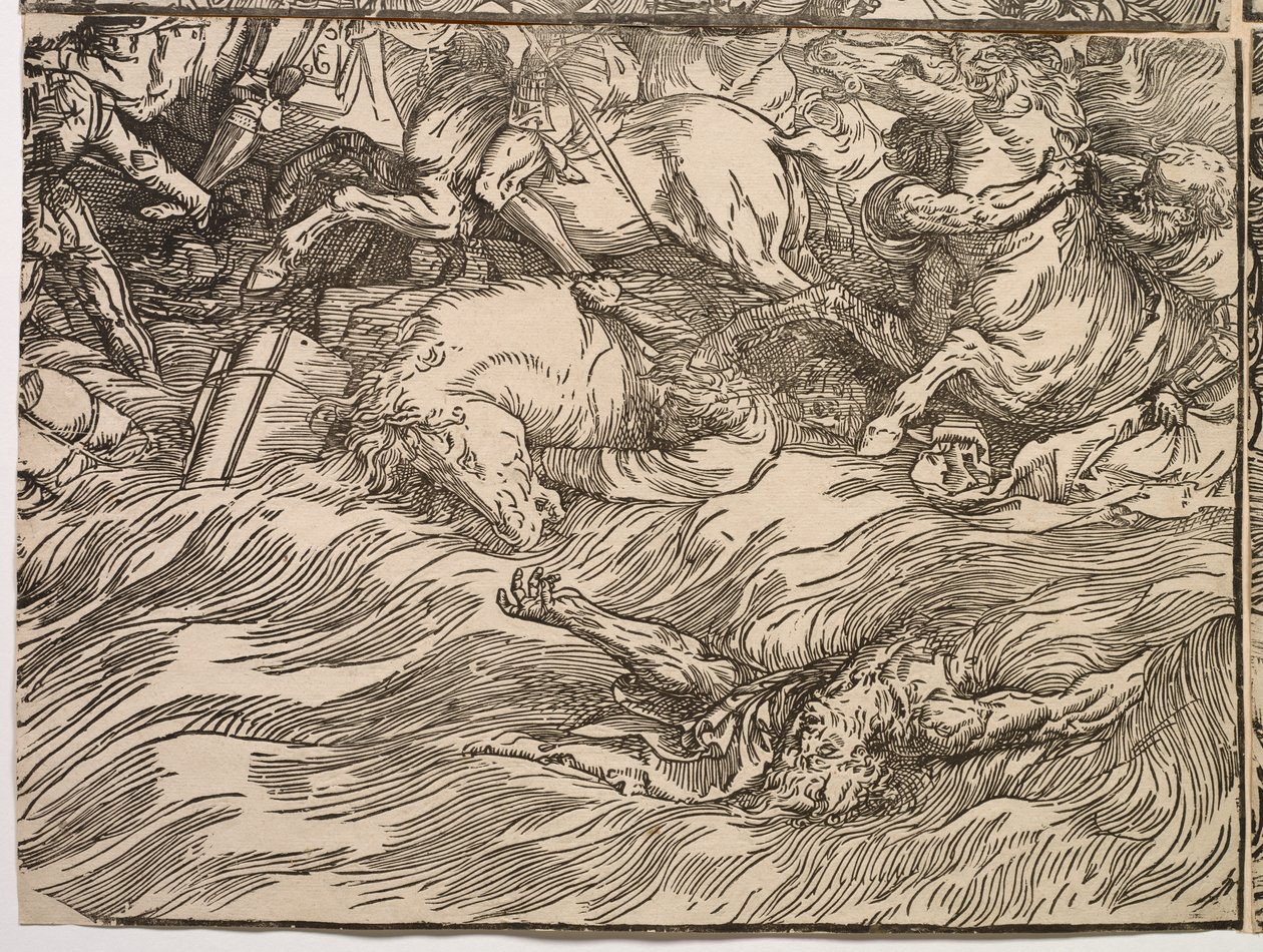 Sumersión del ejército del Faraón en el Mar Rojo de Titian (c.1488 1576)
