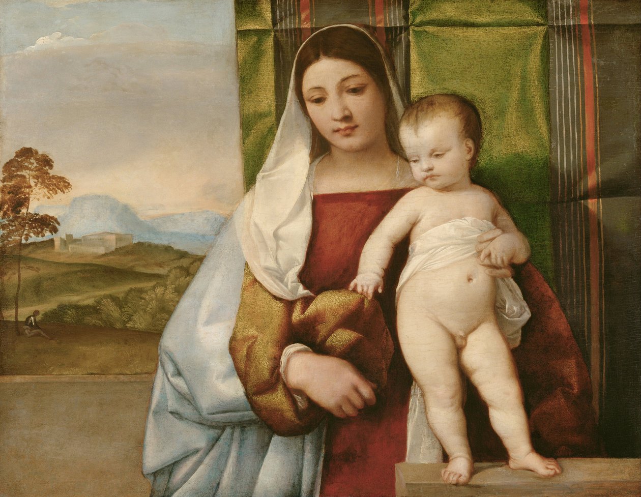 La Madonna gitana de Titian (c.1488 1576)