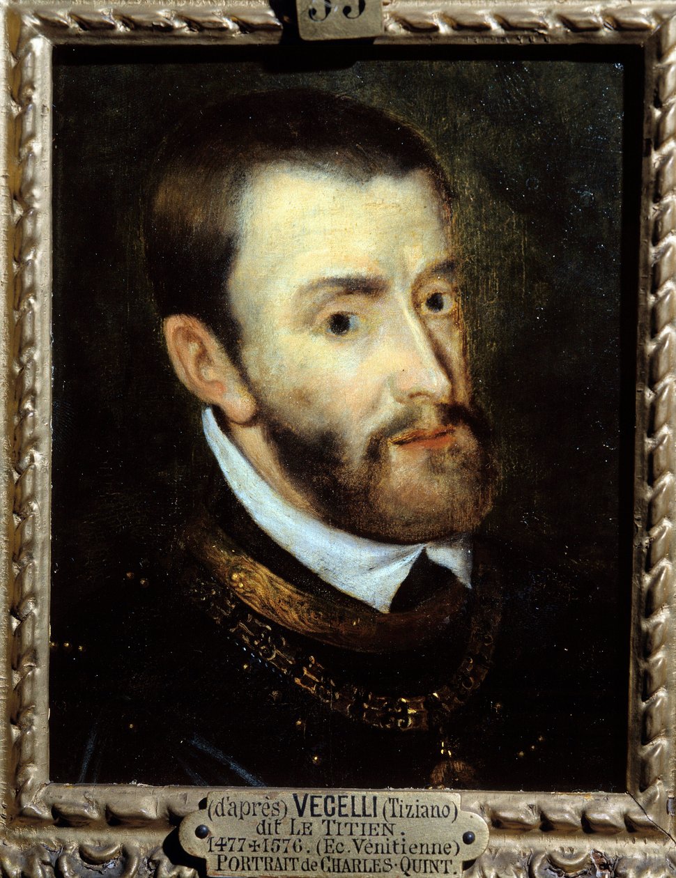 Retrato del Emperador Carlos V (1500-1558) de Titian (c.1488 1576)