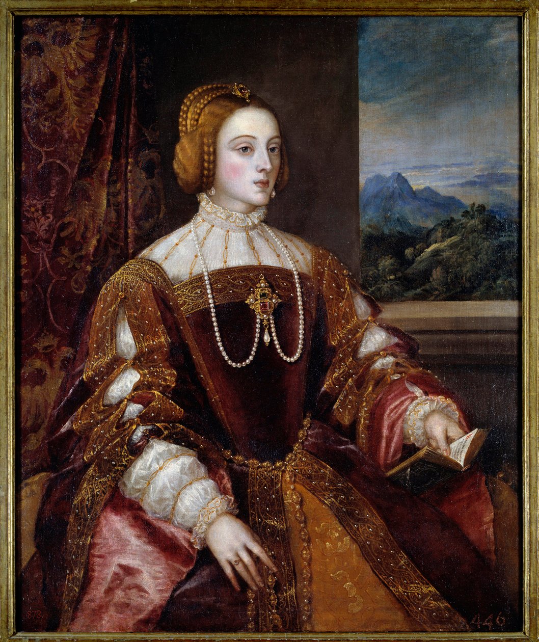 Retrato de la emperatriz Isabel de Portugal de Tiziano Vecelli