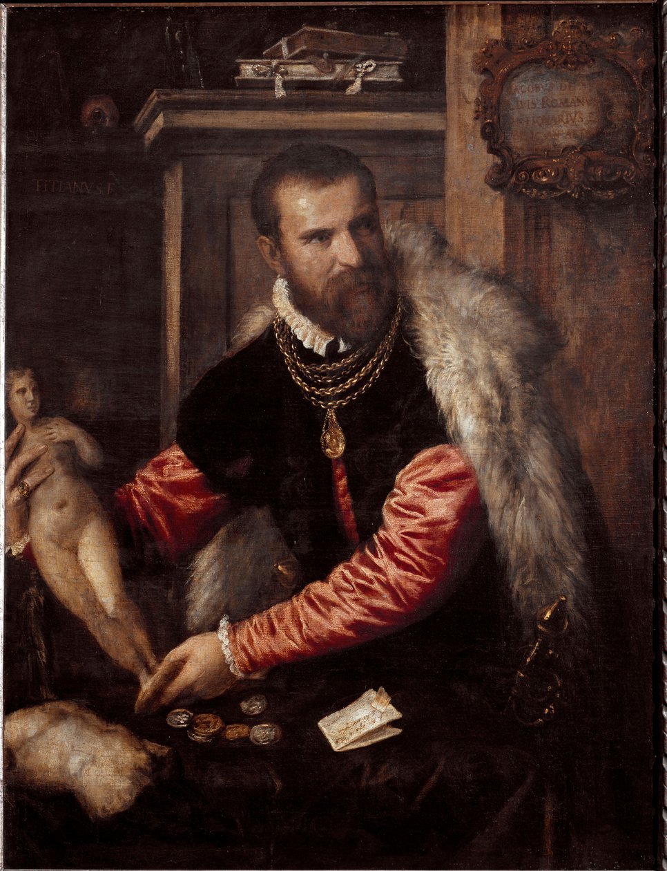 Retrato del anticuario y coleccionista Jacopo Strada de Tiziano Vecelli