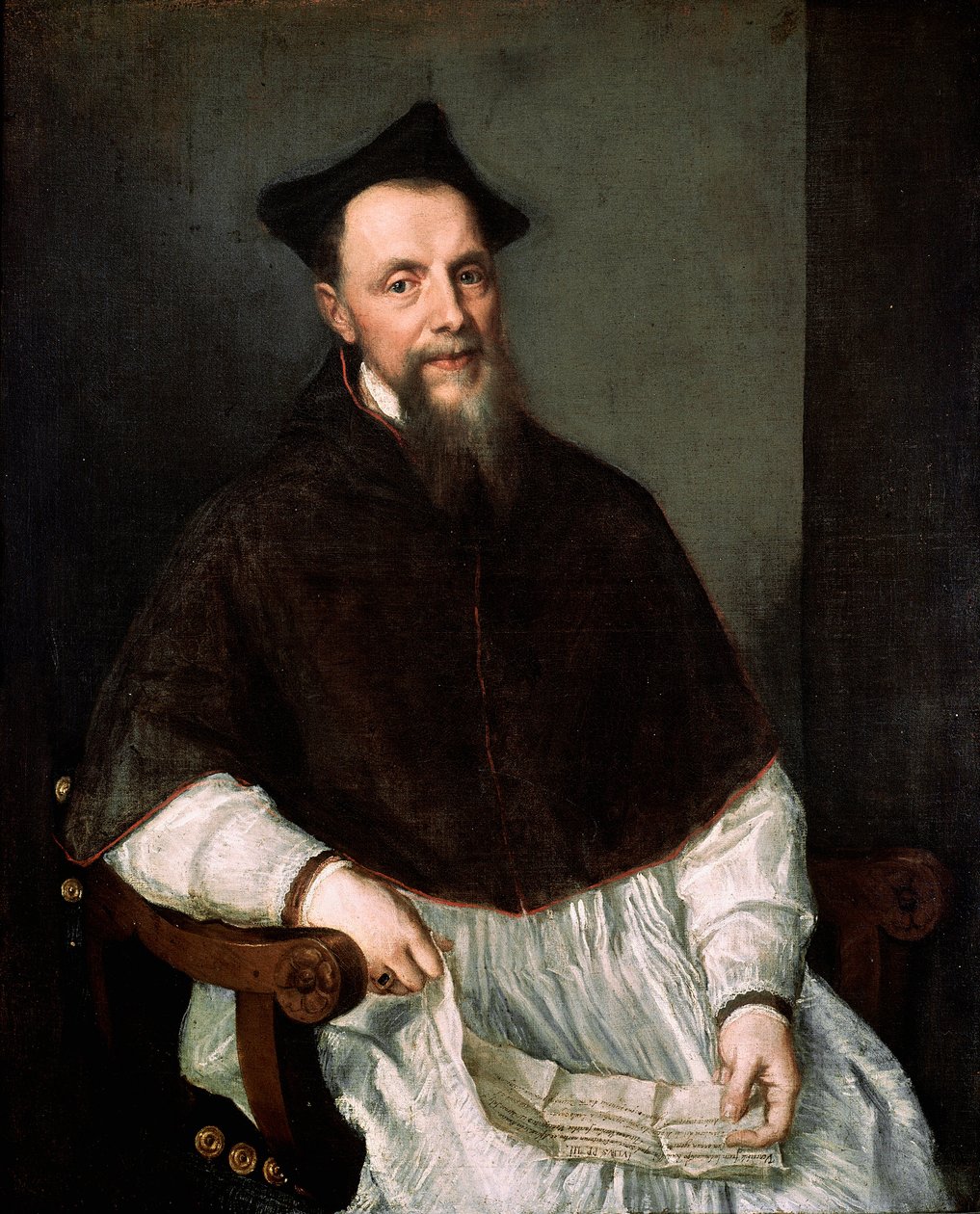 Retrato del prelado Ludovico Beccadelli de Titian (c.1488 1576)