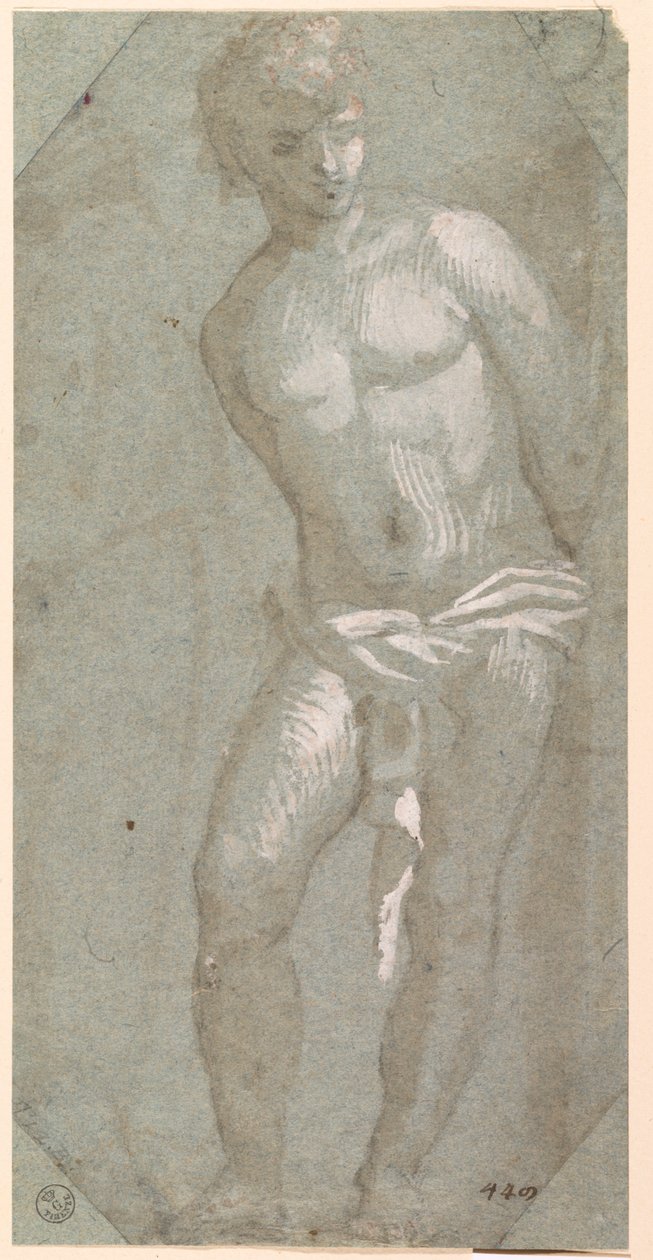 San Sebastián (pluma y tinta con aguada sobre papel) de Titian (c.1488 1576)