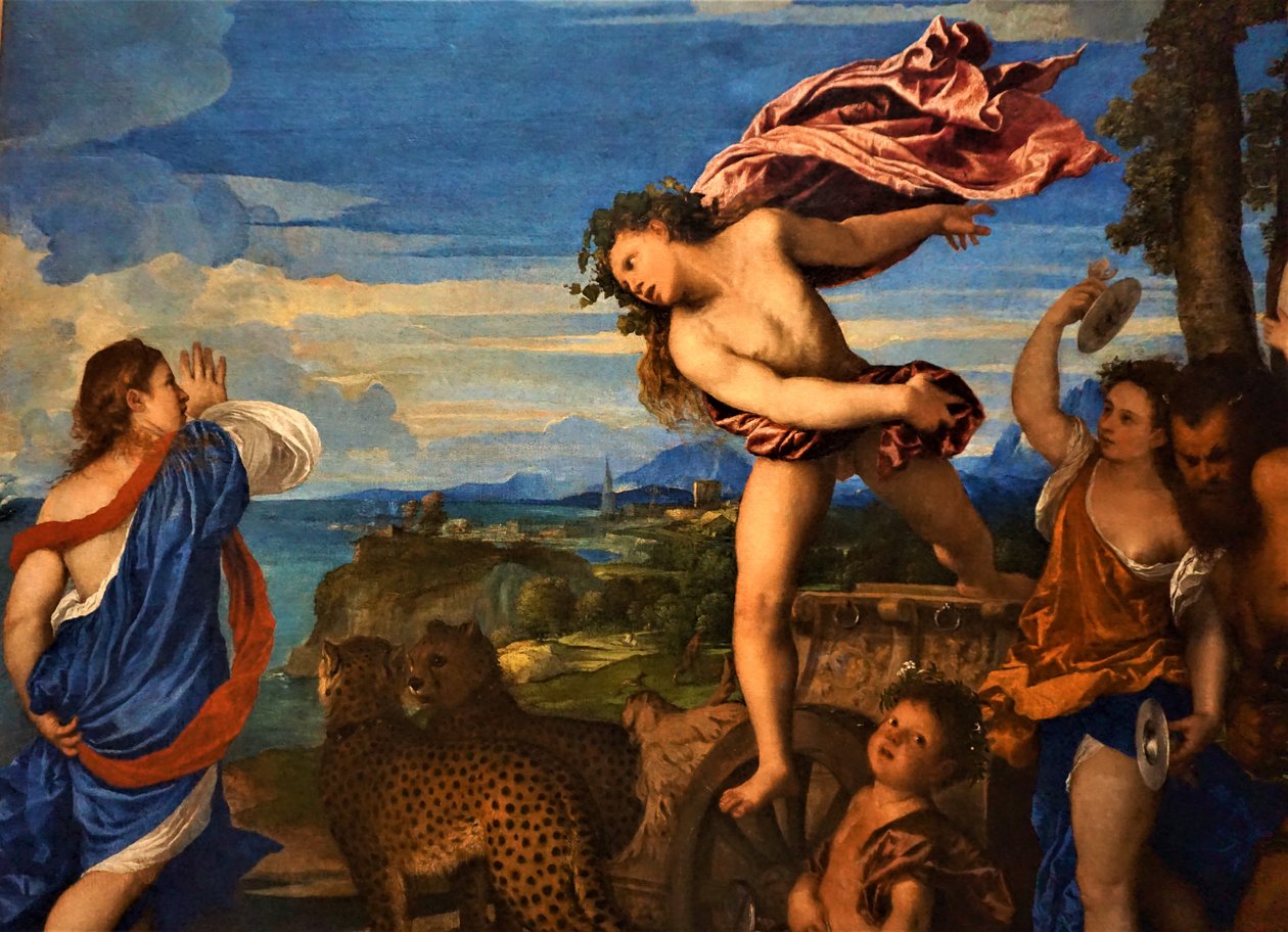 Baco y Ariadna de Titian