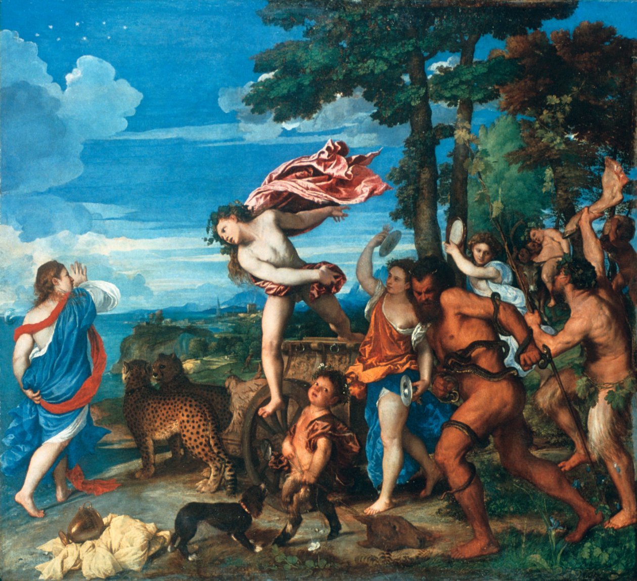 Baco y Ariadna, 1523-1525 de Tiziano Vecelli