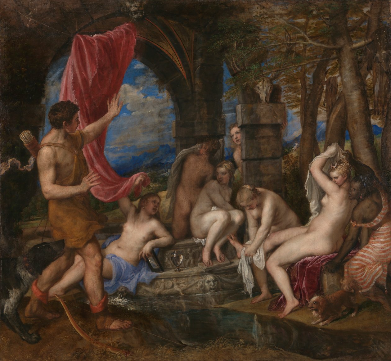 Diana y Acteón de Titian