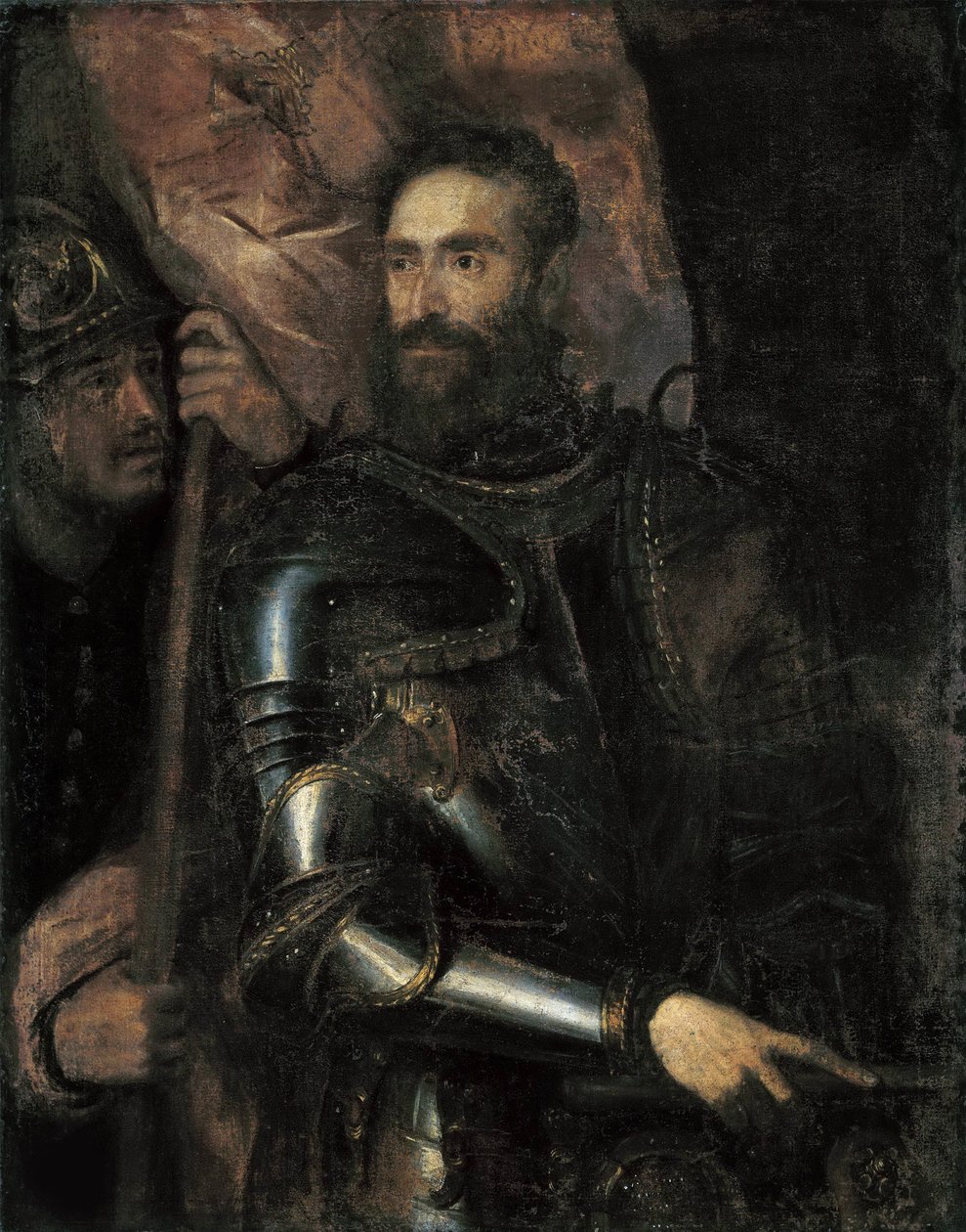 Retrato de Pier Luigi Farnese 1503-1547, c. 1546 de Titian