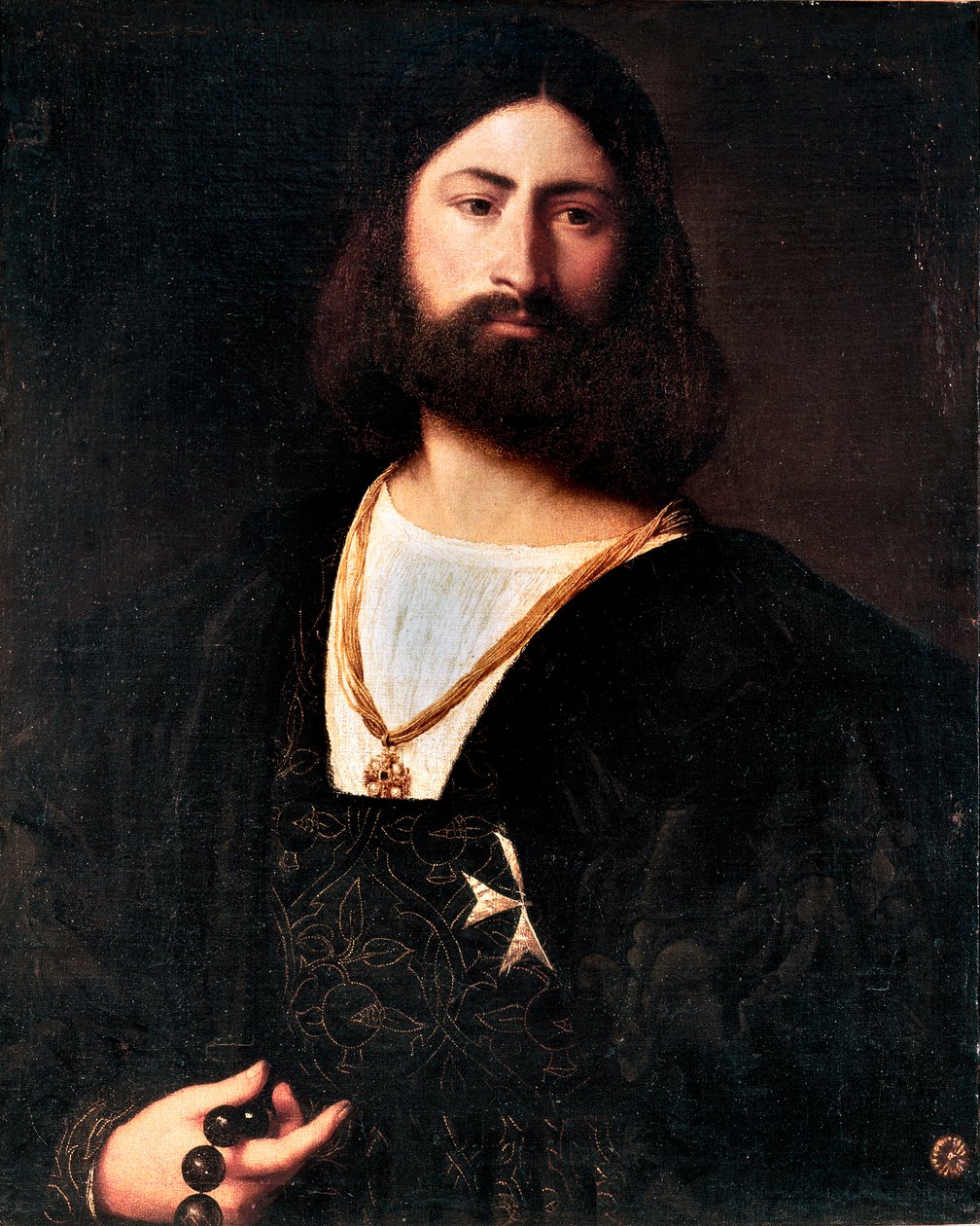 Retrato de un caballero de Malta de Tiziano Vecelli