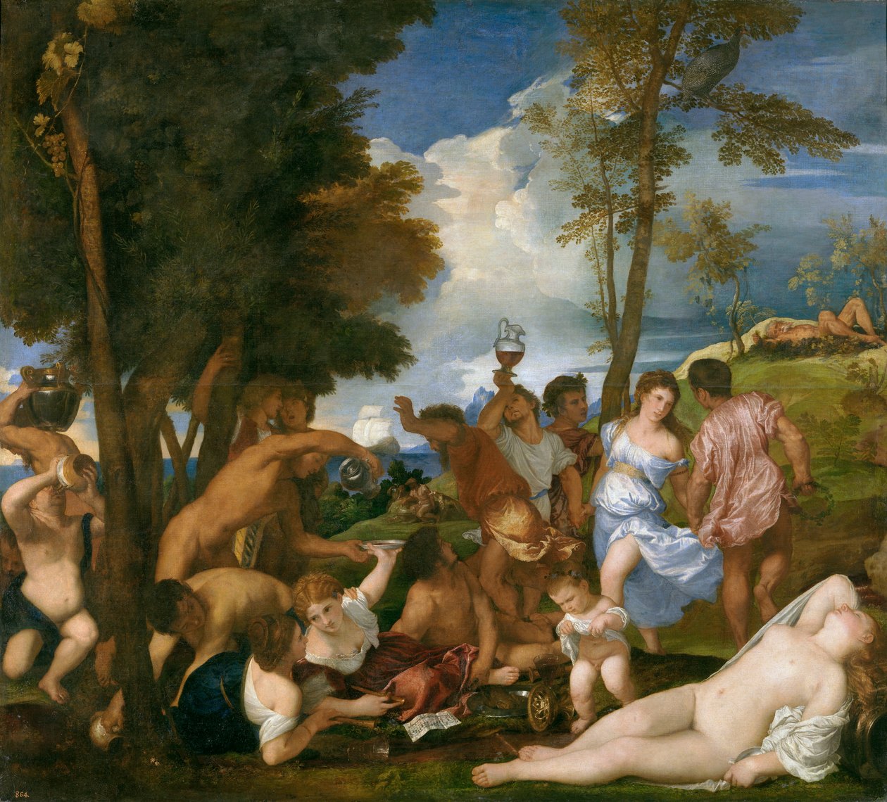 La bacanal de los andrios  La bacanal de los andrios The Bacchanal of the Andrians de Titian