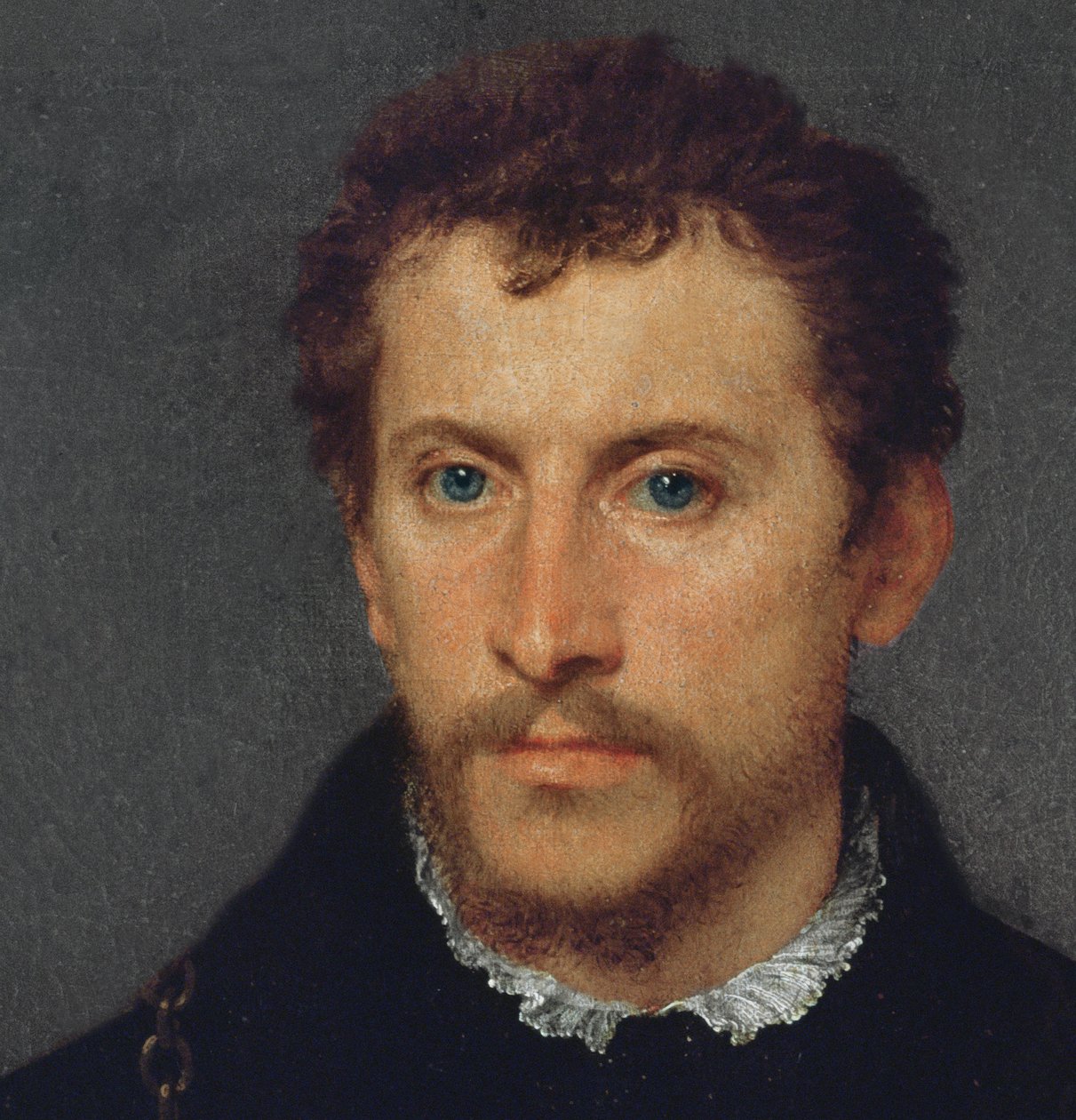 El inglés (detalle), 1540-5 de Tiziano Vecelli