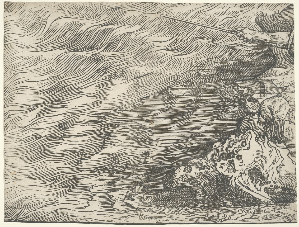 Sumersión del ejército del Faraón en el Mar Rojo de Titian