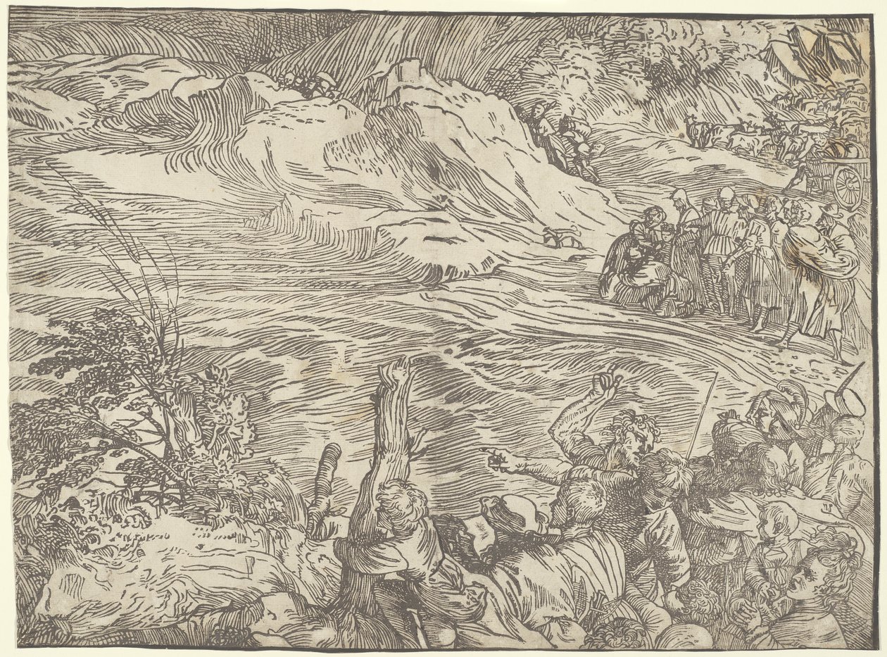 Sumersión del ejército del Faraón en el Mar Rojo de Titian