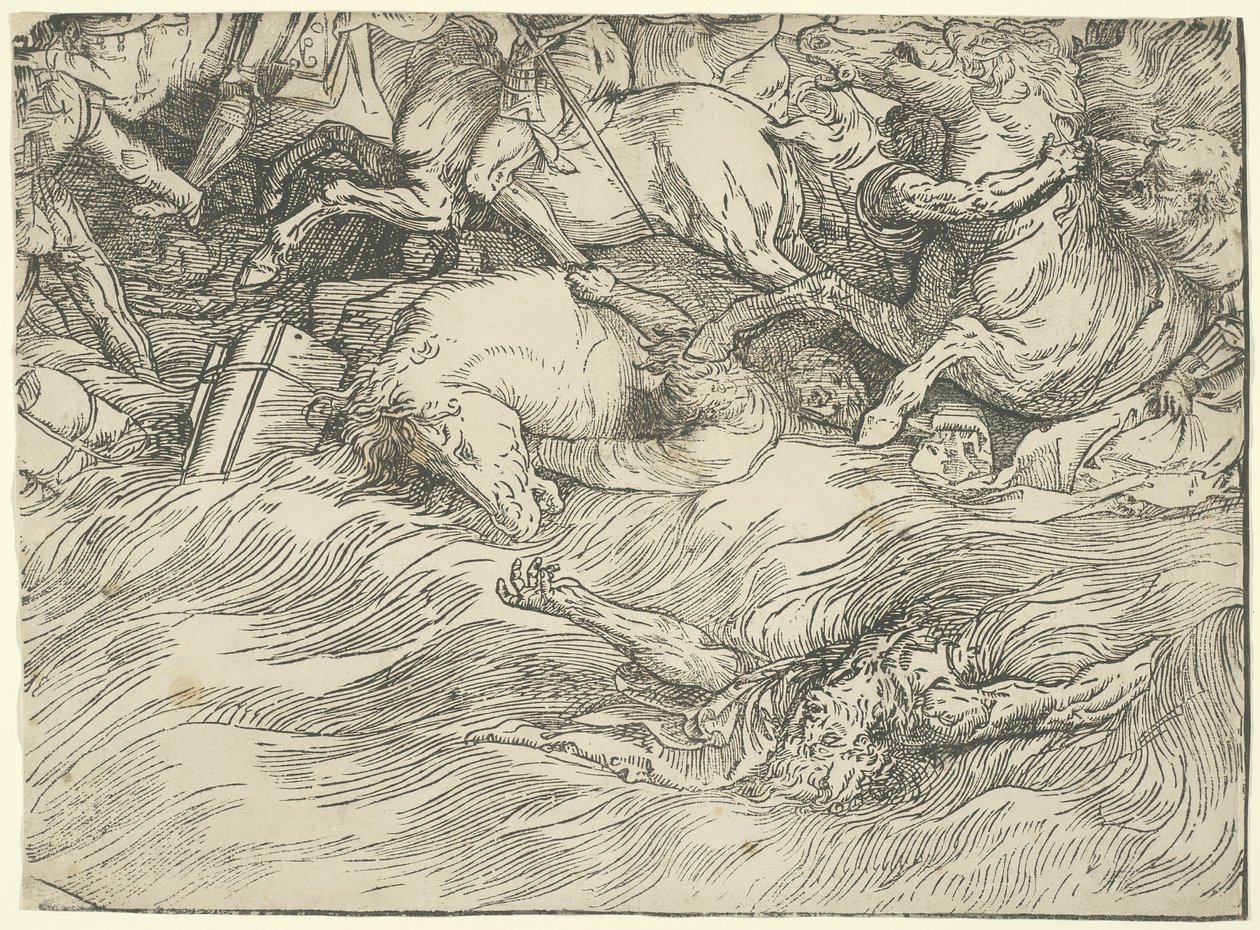 Sumersión del ejército del Faraón en el Mar Rojo de Titian