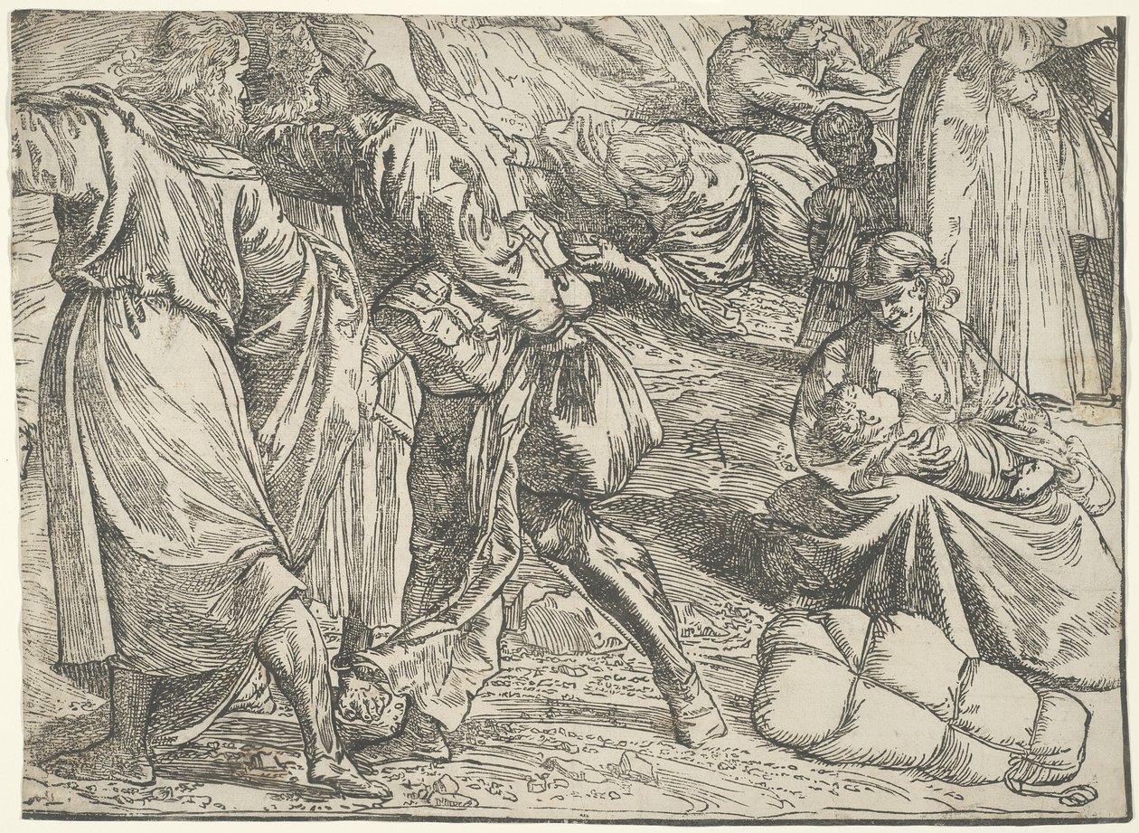 Sumersión del ejército del Faraón en el Mar Rojo de Titian