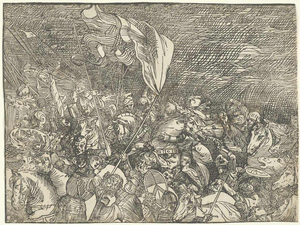 Sumersión del ejército del Faraón en el Mar Rojo de Titian