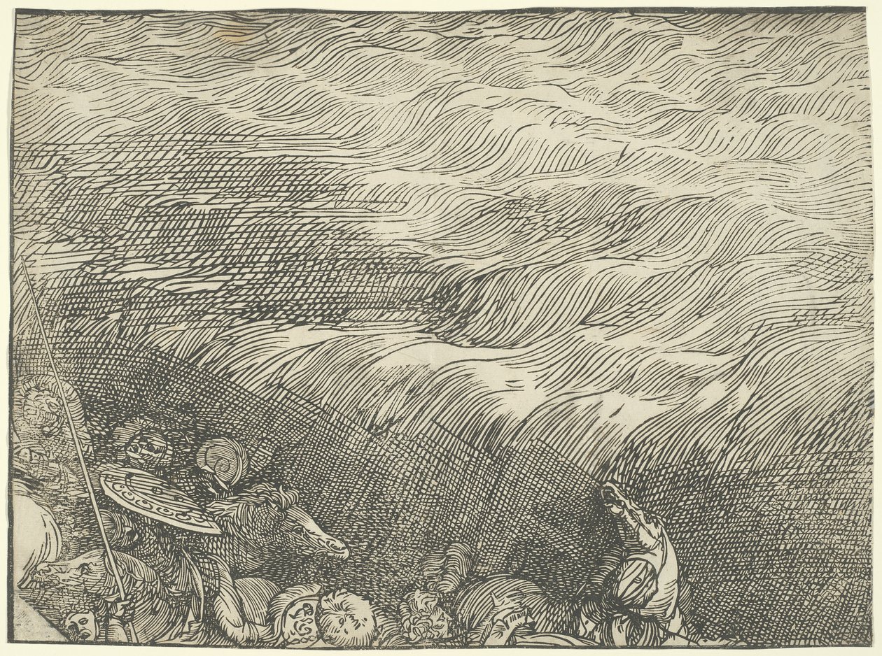 Sumersión del ejército del Faraón en el Mar Rojo de Titian