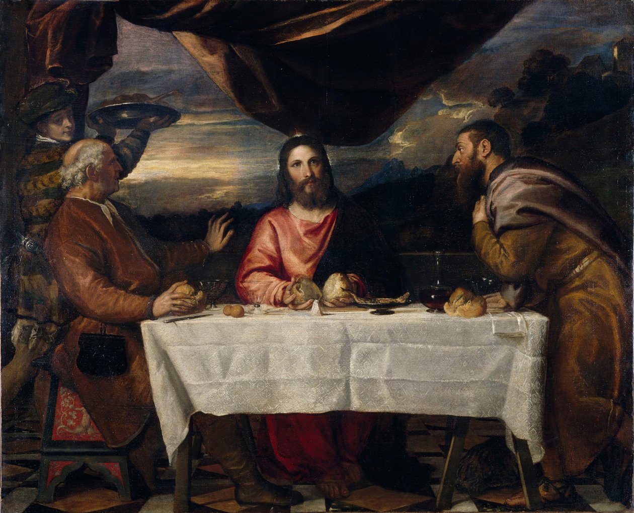 La cena en Emaús de Titian