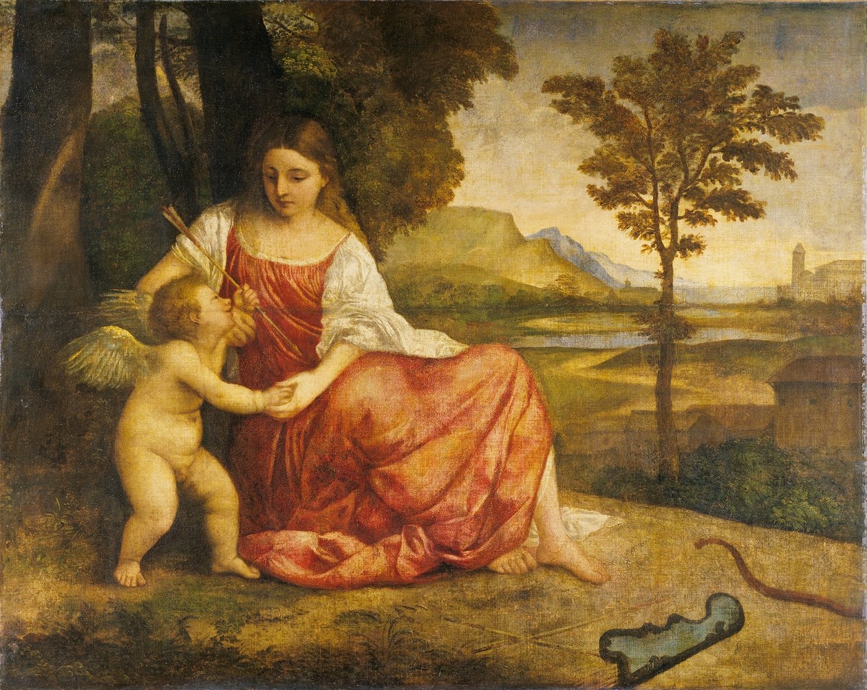 Venus y Cupido de Titian