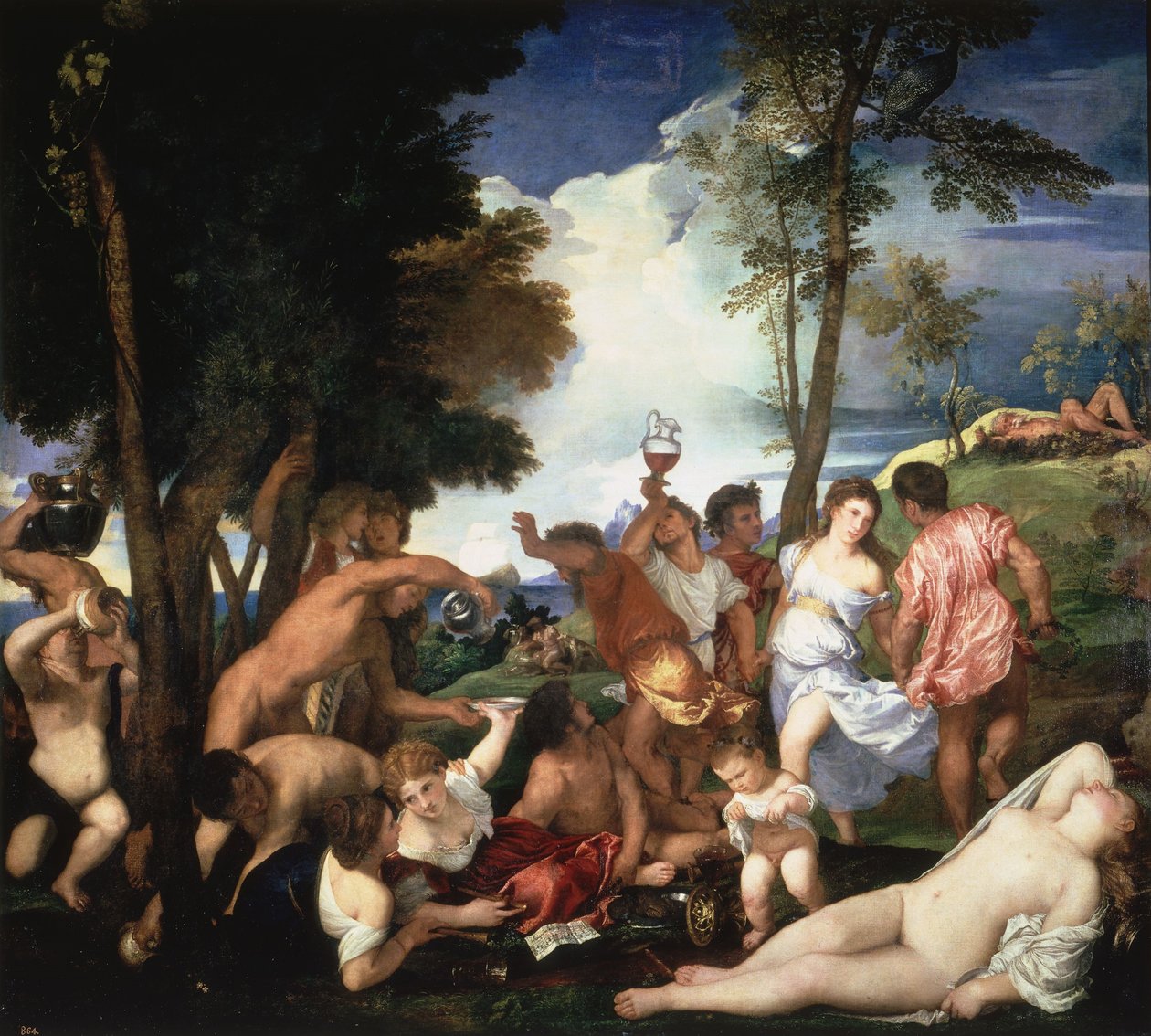 Bacanal de los Andrios de Tiziano Vecelli