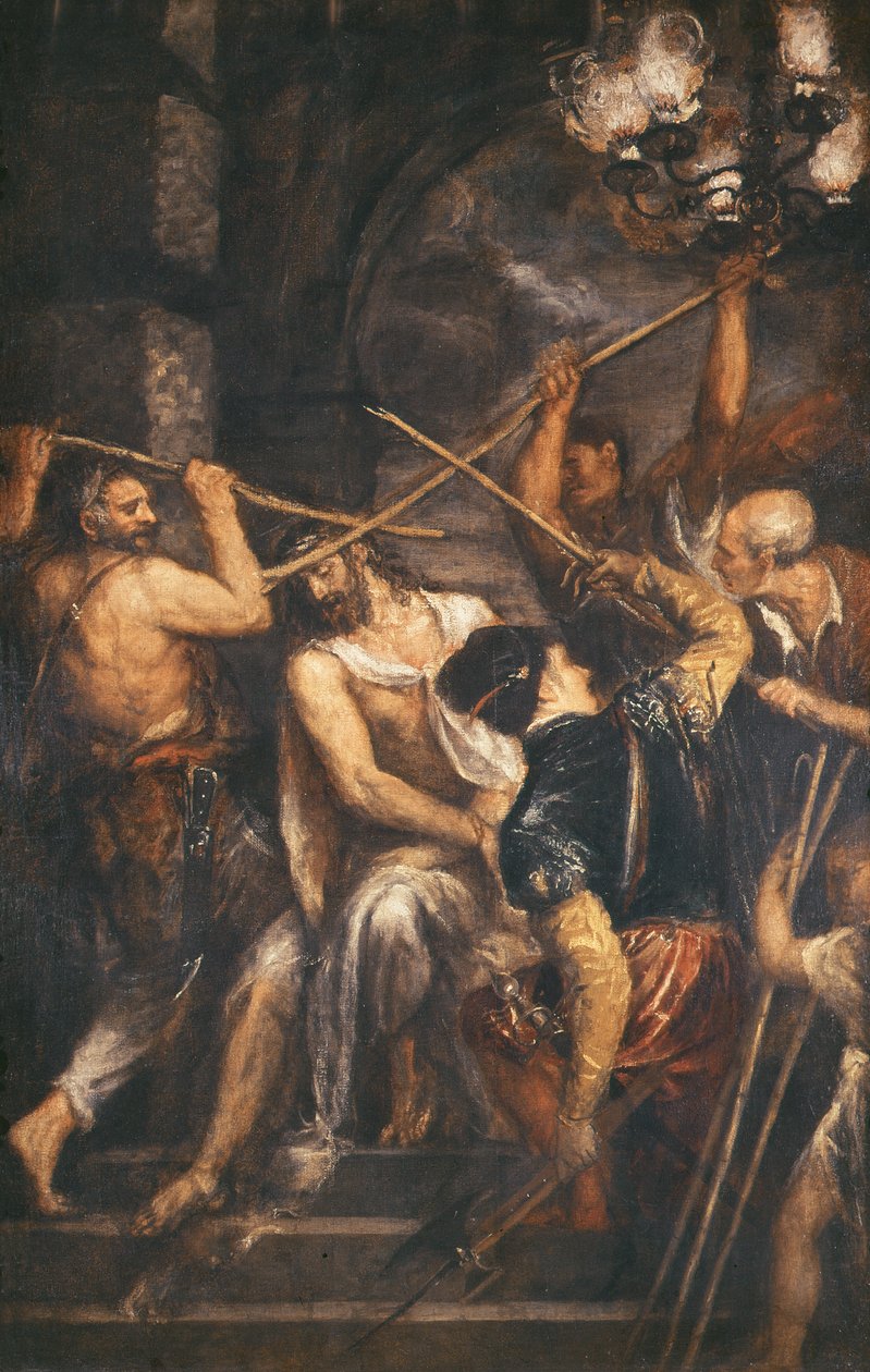 Cristo coronado de espinas de Tiziano Vecelli