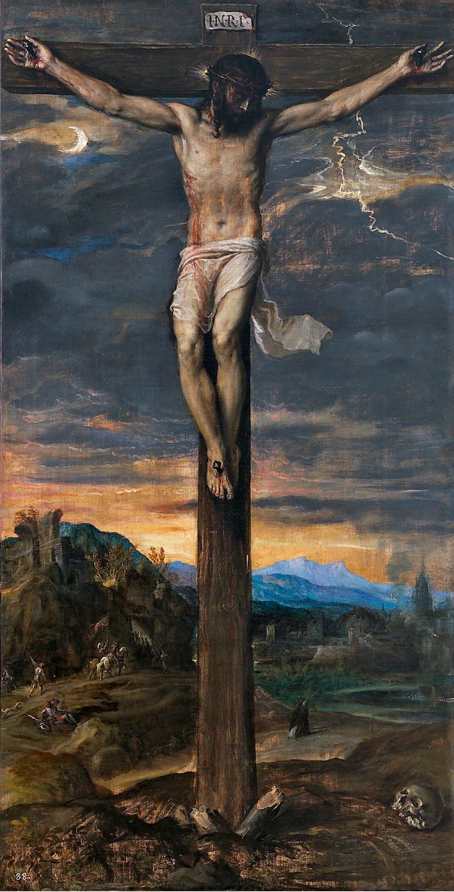 Cristo en la cruz, c. 1565 de Tiziano Vecelli