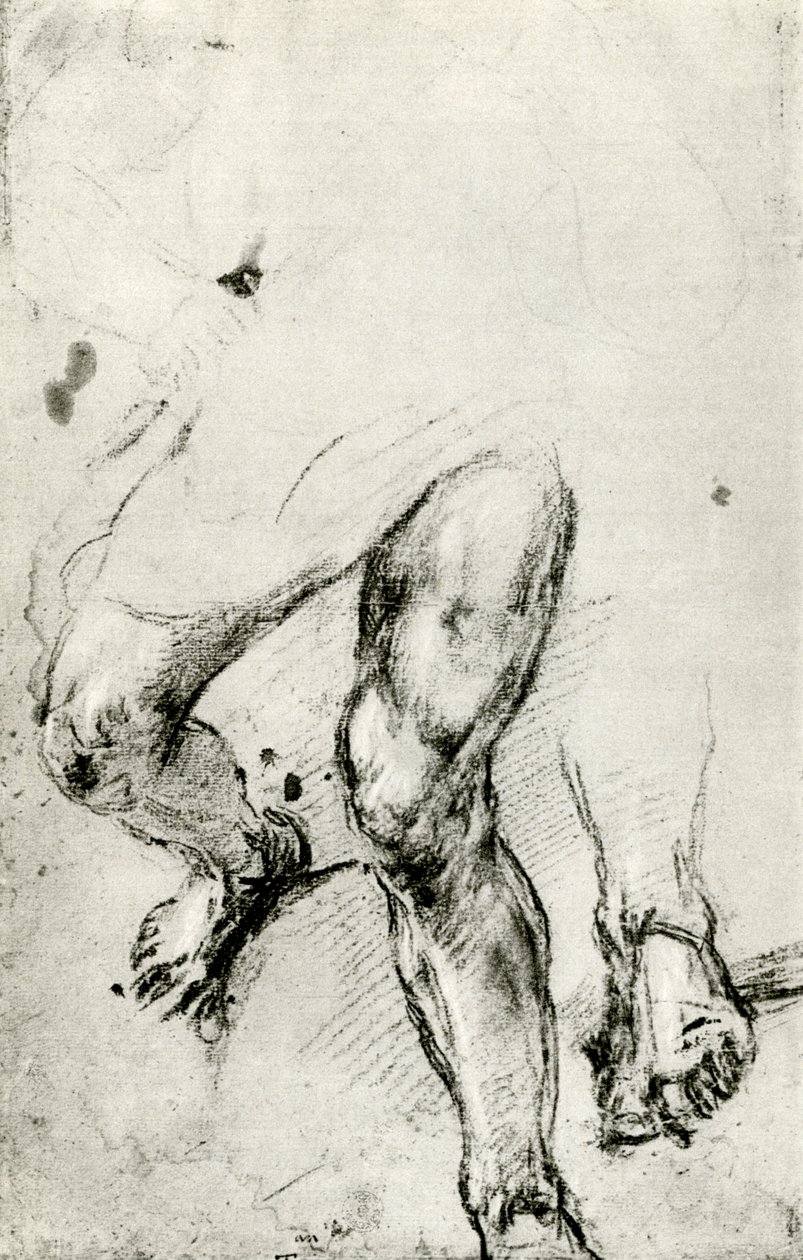 Estudio para el martirio de San Lorenzo en Venecia, c1550, 1937 de Tiziano Vecelli