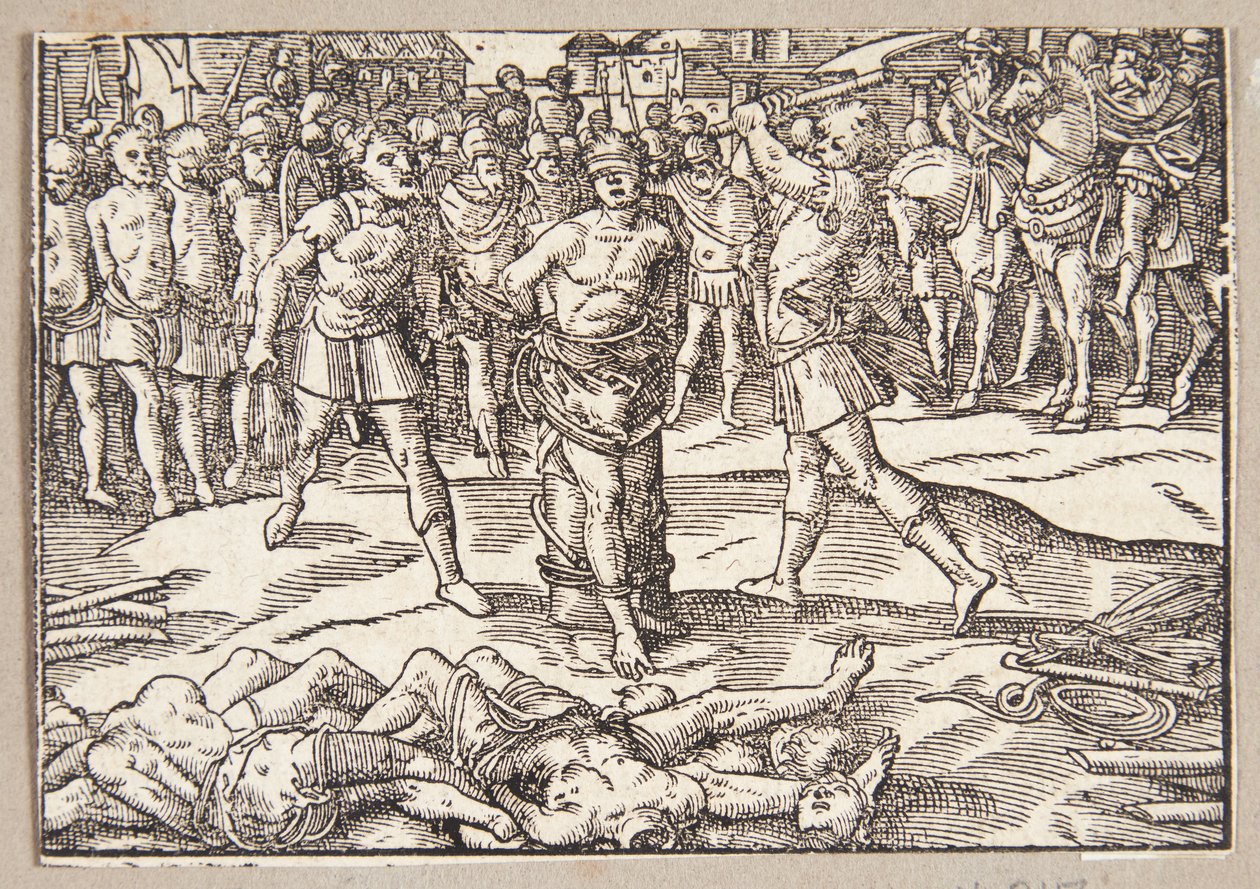 La decapitación del hijo de Brutus de Tobias Stimmer