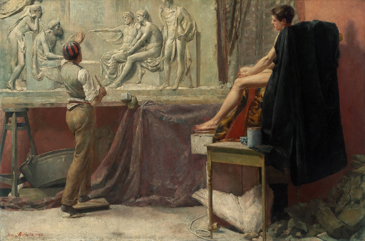 El estudio del escultor de Tom Roberts