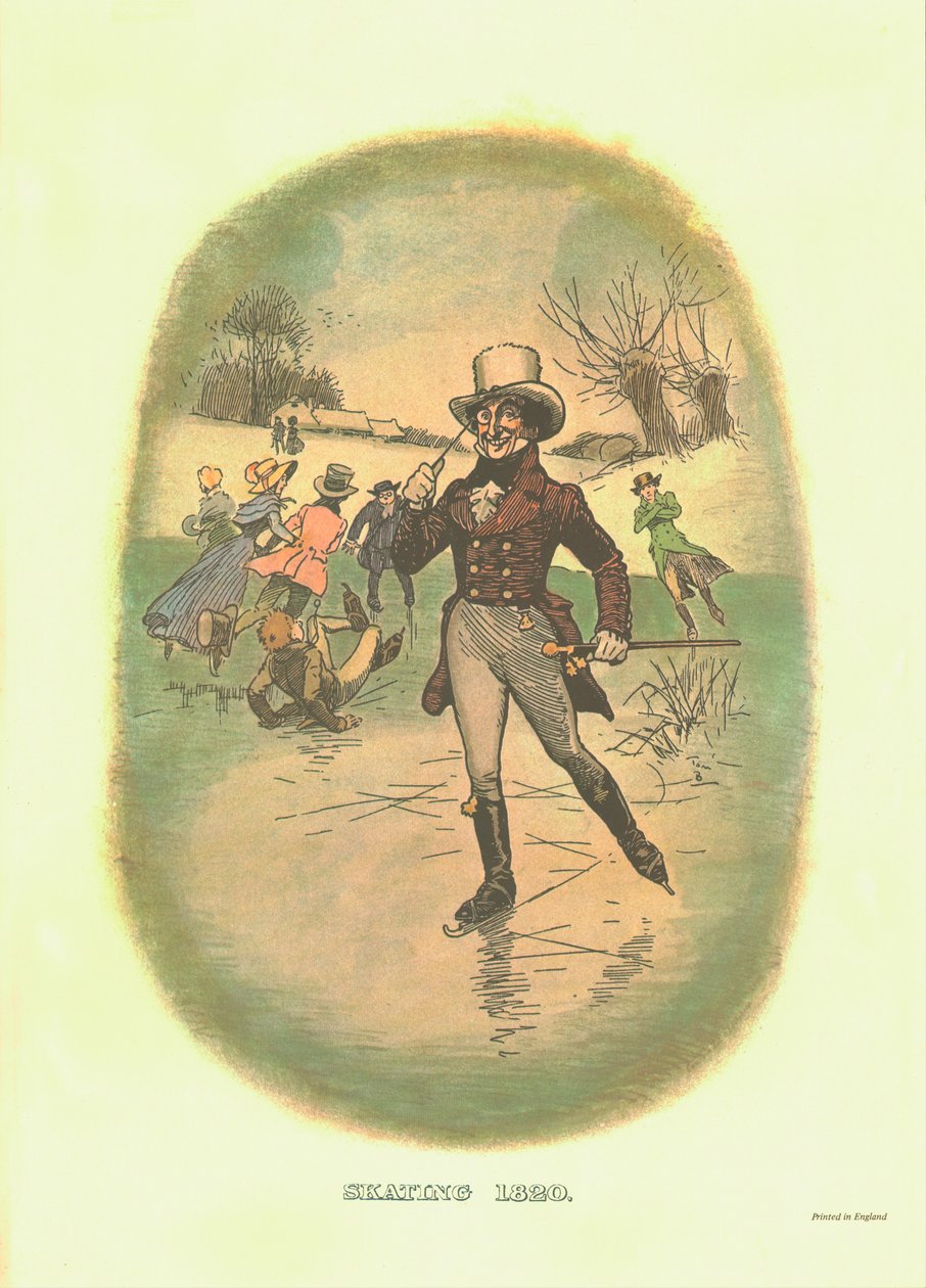 Patinaje, 1820, c1910 de Tom Browne