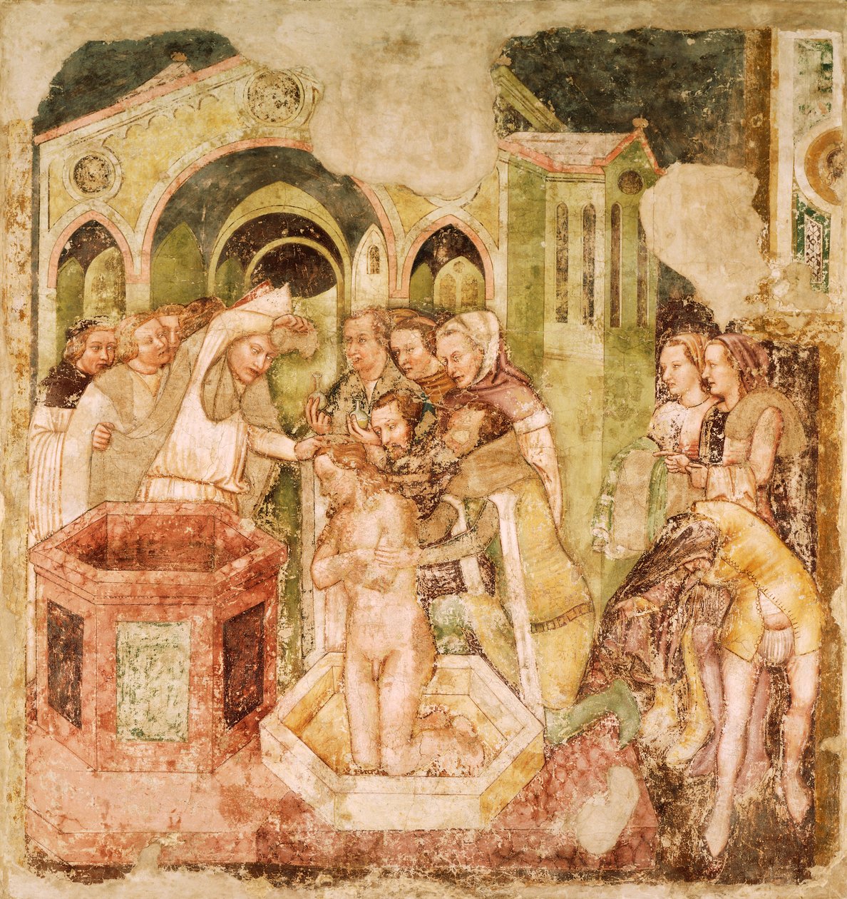 Leyenda de Santa Úrsula: Bautismo del Príncipe de Inglaterra de Tomaso da (late 15th century) Modena