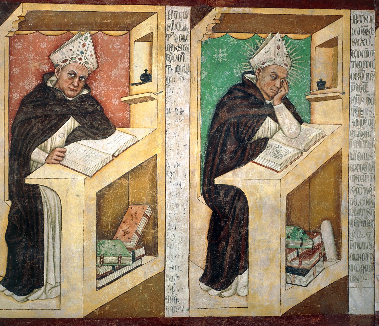 San Alberto Magno, detalle del Ciclo de Cuarenta Ilustres Miembros de la Orden Dominicana de Tomaso da (late 15th century) Modena