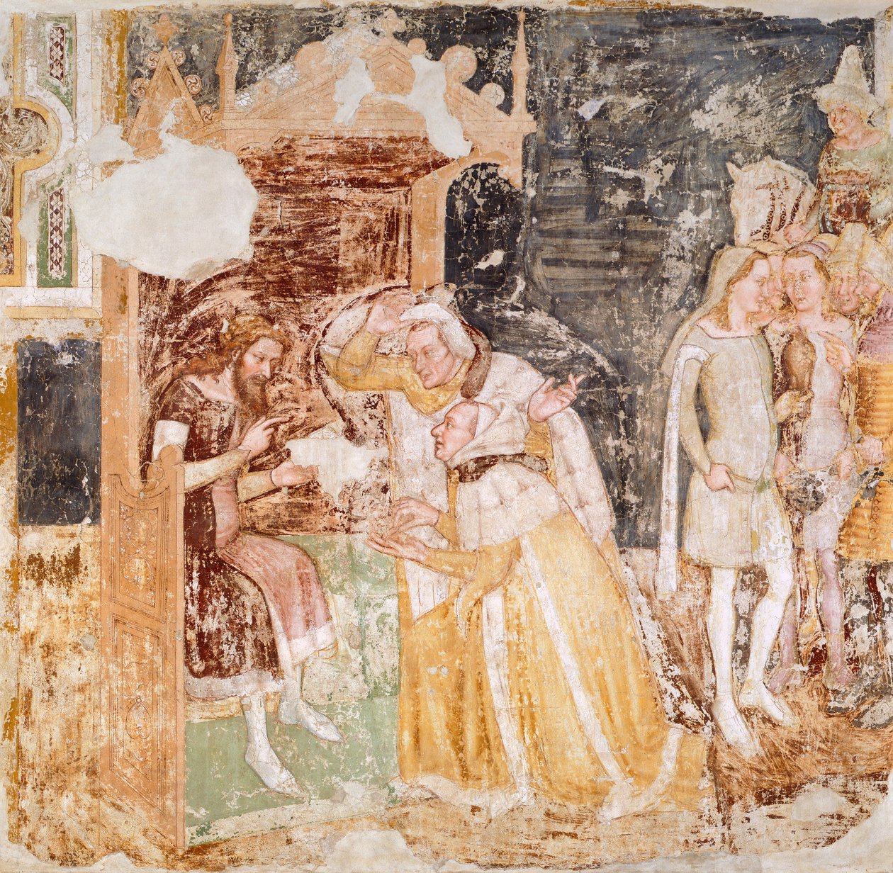El envío de embajadores del Rey de Inglaterra (detalle) de Tomaso da (late 15th century) Modena