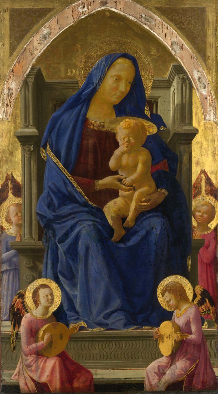Virgen y Niño (Pisa Polyptych), 1426 de Tommaso Masaccio