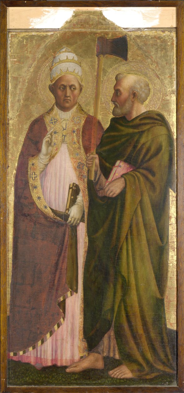 Un Papa (San Gregorio) y San Matías, c.1428-29 de Tommaso Masolino da Panicale