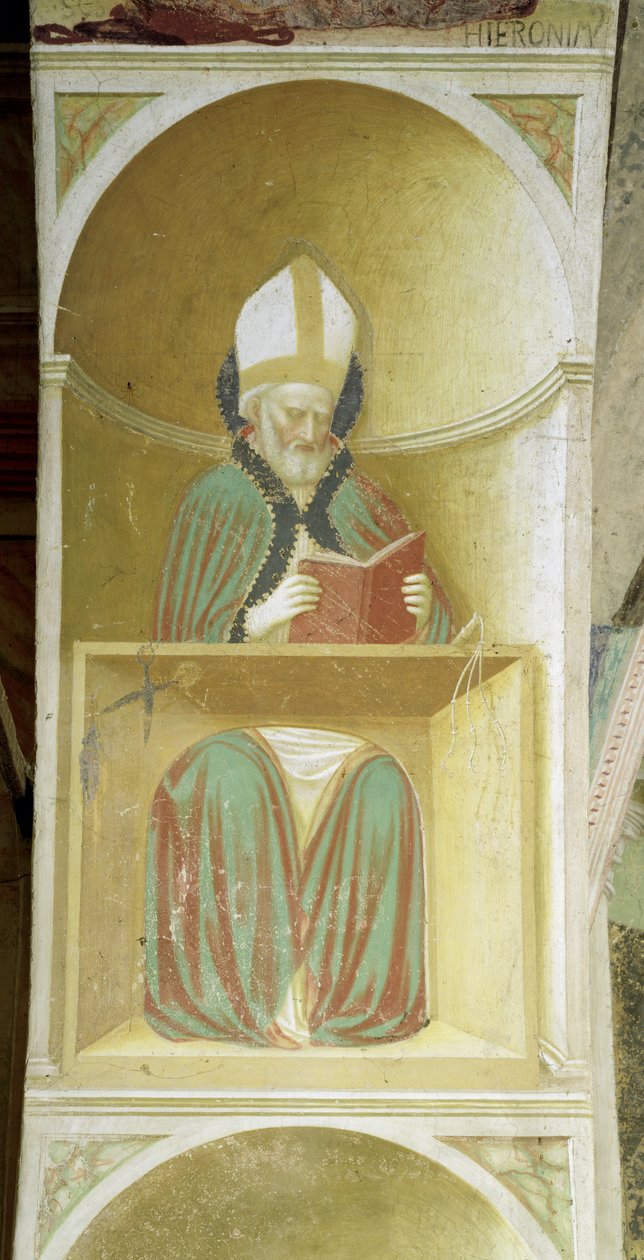 San Ambrosio de Milán (c.340-397) del intradós del ábside de Tommaso Masolino da Panicale