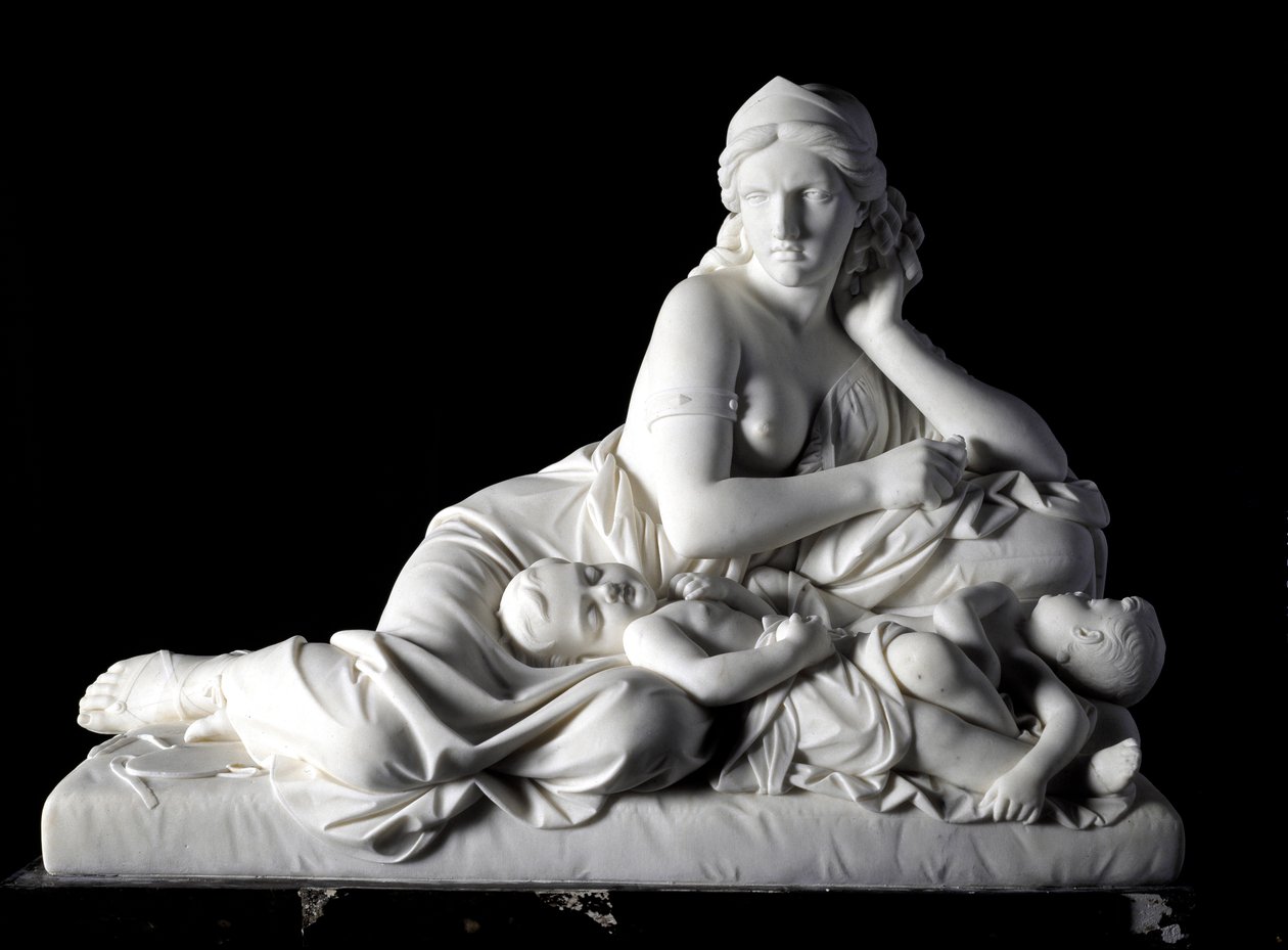 Medea pensando en matar a sus hijos de Tommaso Solari