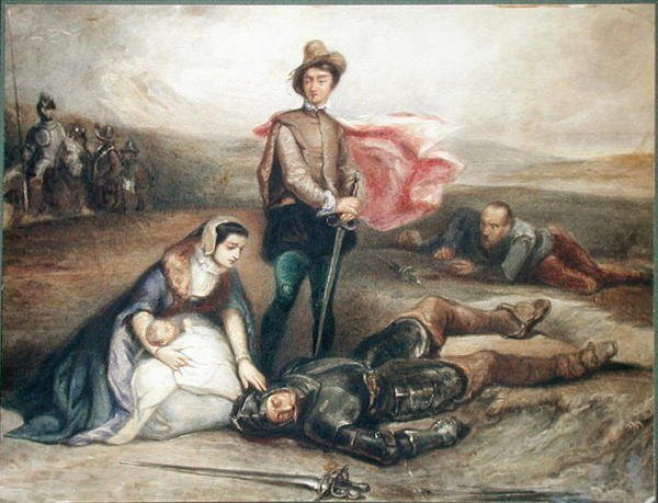 La muerte de Julian Avenel de Tony Johannot
