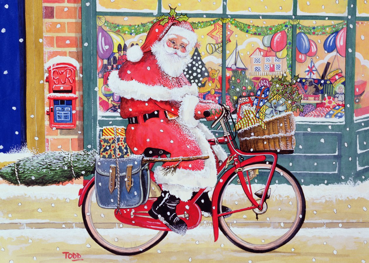 Papá Noel en bicicleta de Tony Todd