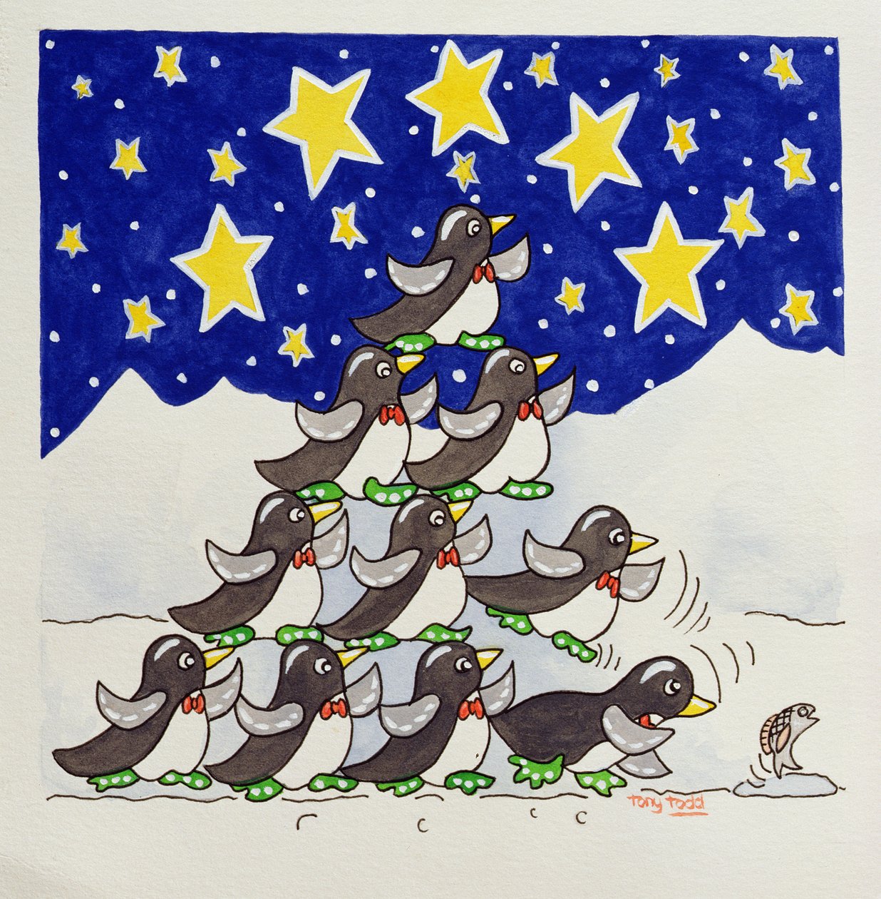 Formación de pingüinos, 2005 de Tony Todd