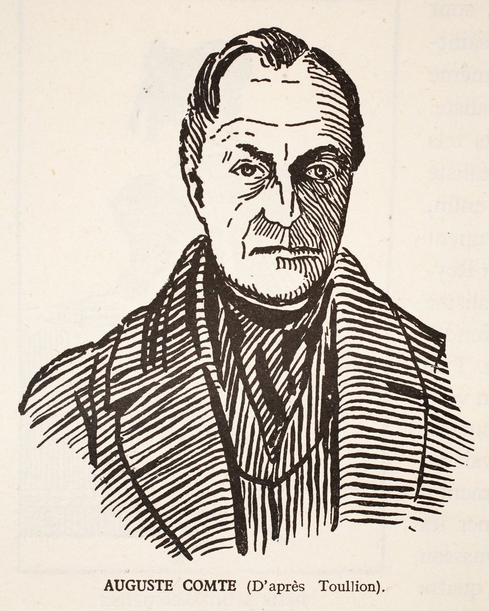 Auguste Comte de Tony Toullion