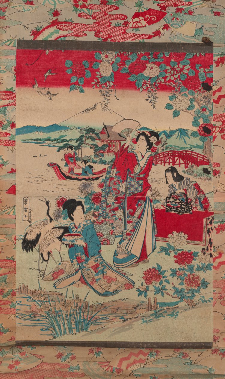 Geishas en un Paisaje, c.1870-80 de Torakiyo Sato Torakiyo Sato