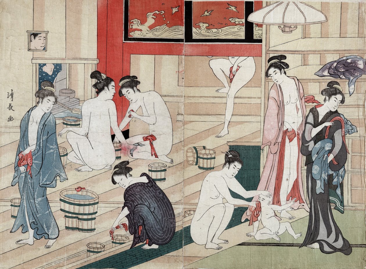 Casa de baños pública, 1780 de Torii Kiyonaga